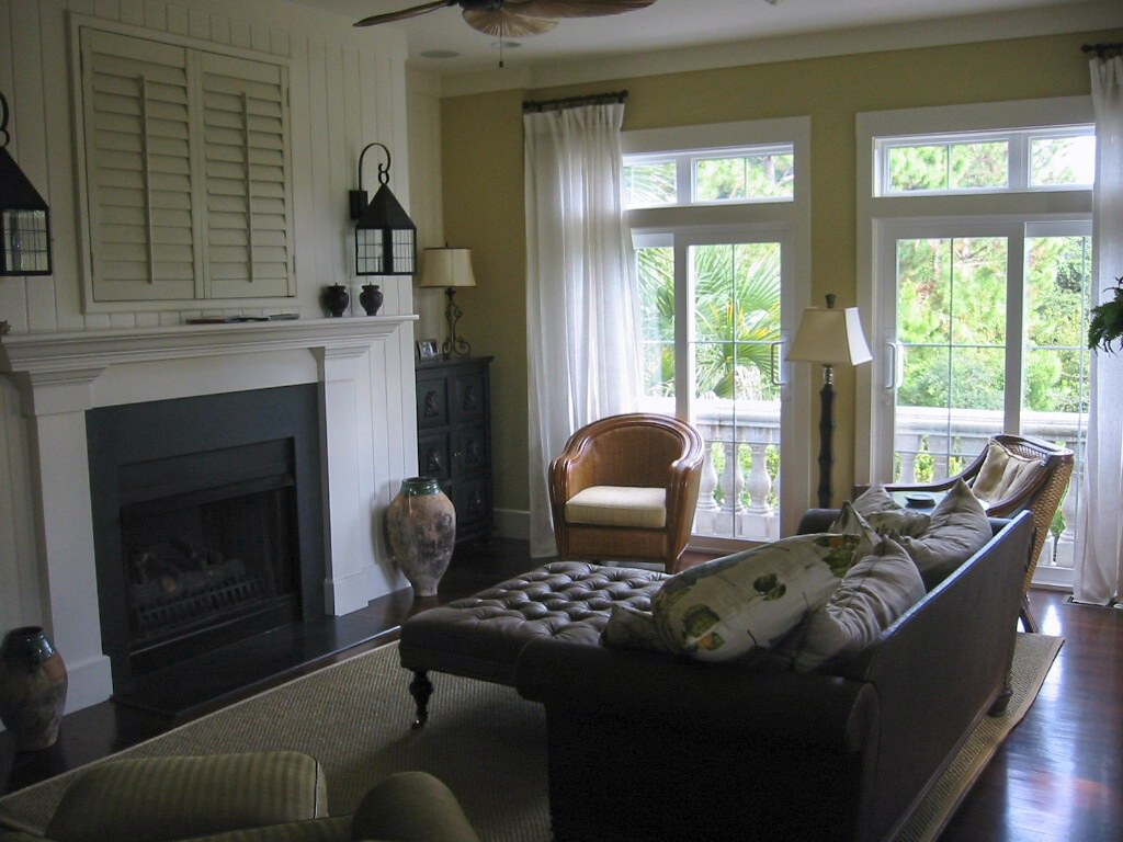 Clear eco-friendly fireplaces  depiction on a neutral background
